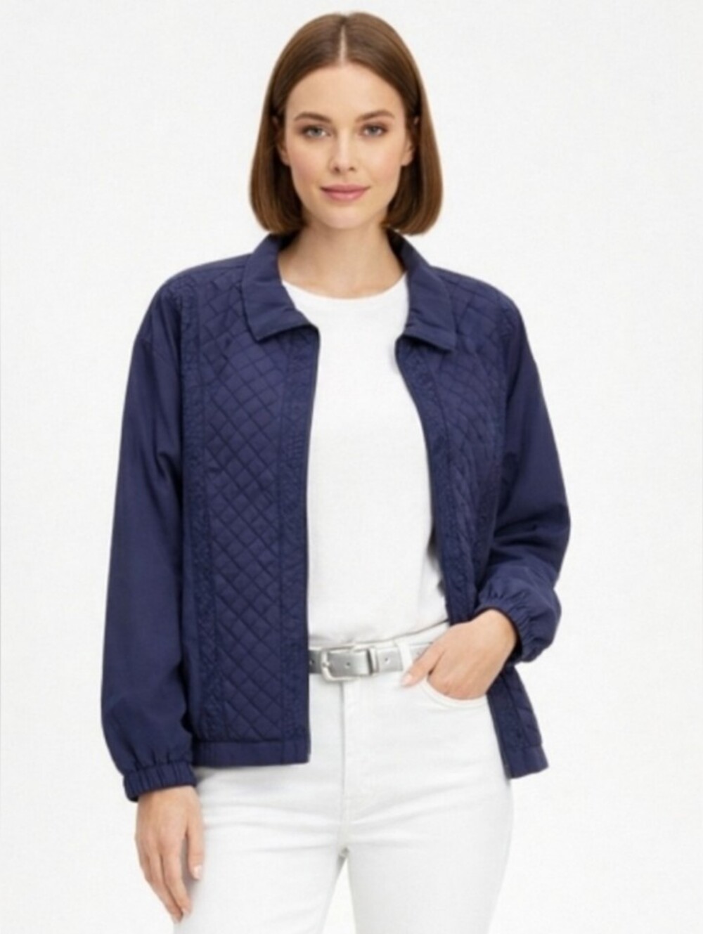 Graff Quikt Lightweight Jacket Front Zip Up Navy PXL